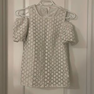 flower pattern off-shoulder top